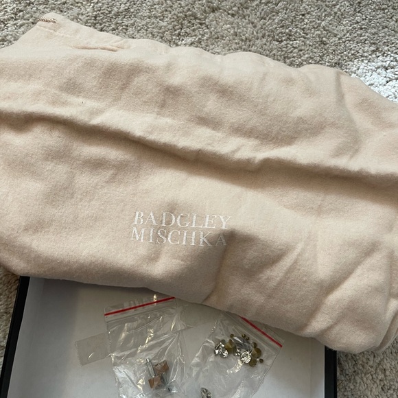 Badgley Mischka Women's Silver Embellished Heels - Picture 5 of 5